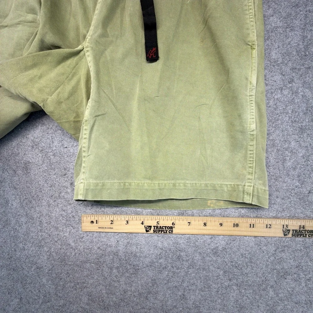 Vintage Gramicci Belted Shorts Green Cotton Mens Medium 90s